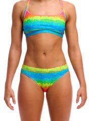 Funkita Melting Mayhem Kadın Bikini Takımı – Sporcu Üst & Brief Alt, Klora Dayanıklı, Konforlu ve Şık