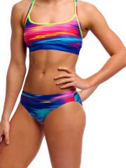 Funkita Lost Ocean Kadın Bikini Takımı – Sporcu Üst & Brief Alt, Klora Dayanıklı, Konforlu ve Şık