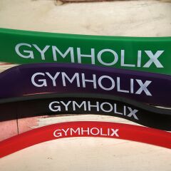 GYMHOLIX® Resistance Band Pull-Up – Direnç ve Barfiks Destek Lastiği Medium - Siyah ( 2.2CM )