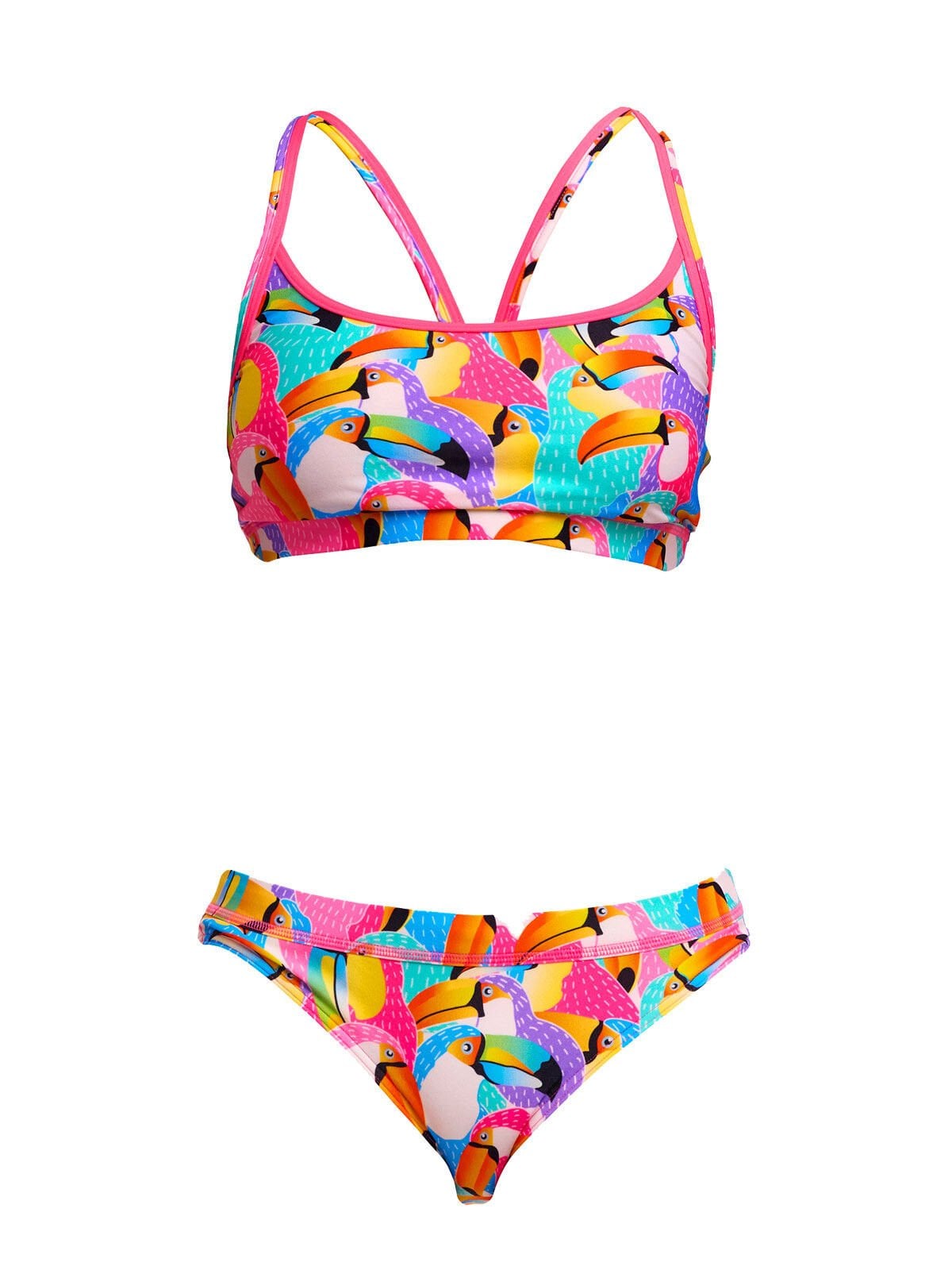 Funkita Tou By Tou Kadın Bikini Takımı – Sporcu Üst & Brief Alt, Klora Dayanıklı, Konforlu ve Şık