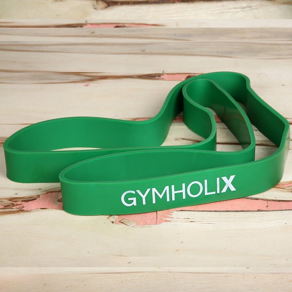 GYMHOLIX® Resistance Band Pull-Up – Direnç ve Barfiks Destek Lastiği Super Heavy - Yeşil ( 4.4CM )