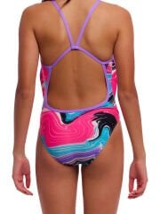 Funkita SS Sweetest Swirl Kız Çocuk İnce Askılı Yüzücü Mayosu | Renkli ve Konforlu Tasarım