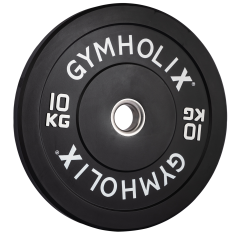 GYMHOLIX® EKO Bumper Plate | Kauçuk Olimpik Ağırlık Plakası 10 KG Plaka Çift