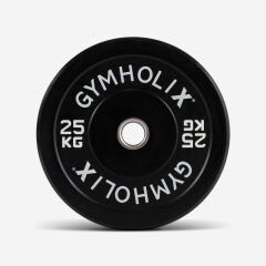 GYMHOLIX® EKO Bumper Plate | Kauçuk Olimpik Ağırlık Plakası 15 KG Plaka Çift