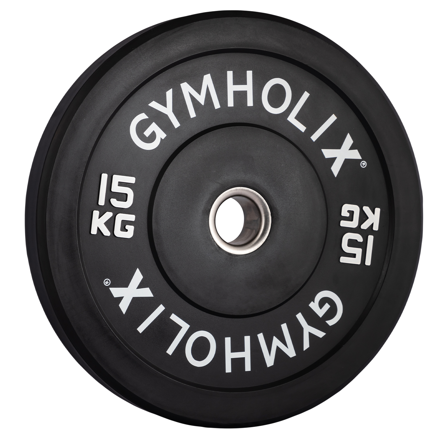 Gymholix EKO Bumper Plate (Kauçuk Ağırlık Plakası Flanş) 15 KG Plaka Çift