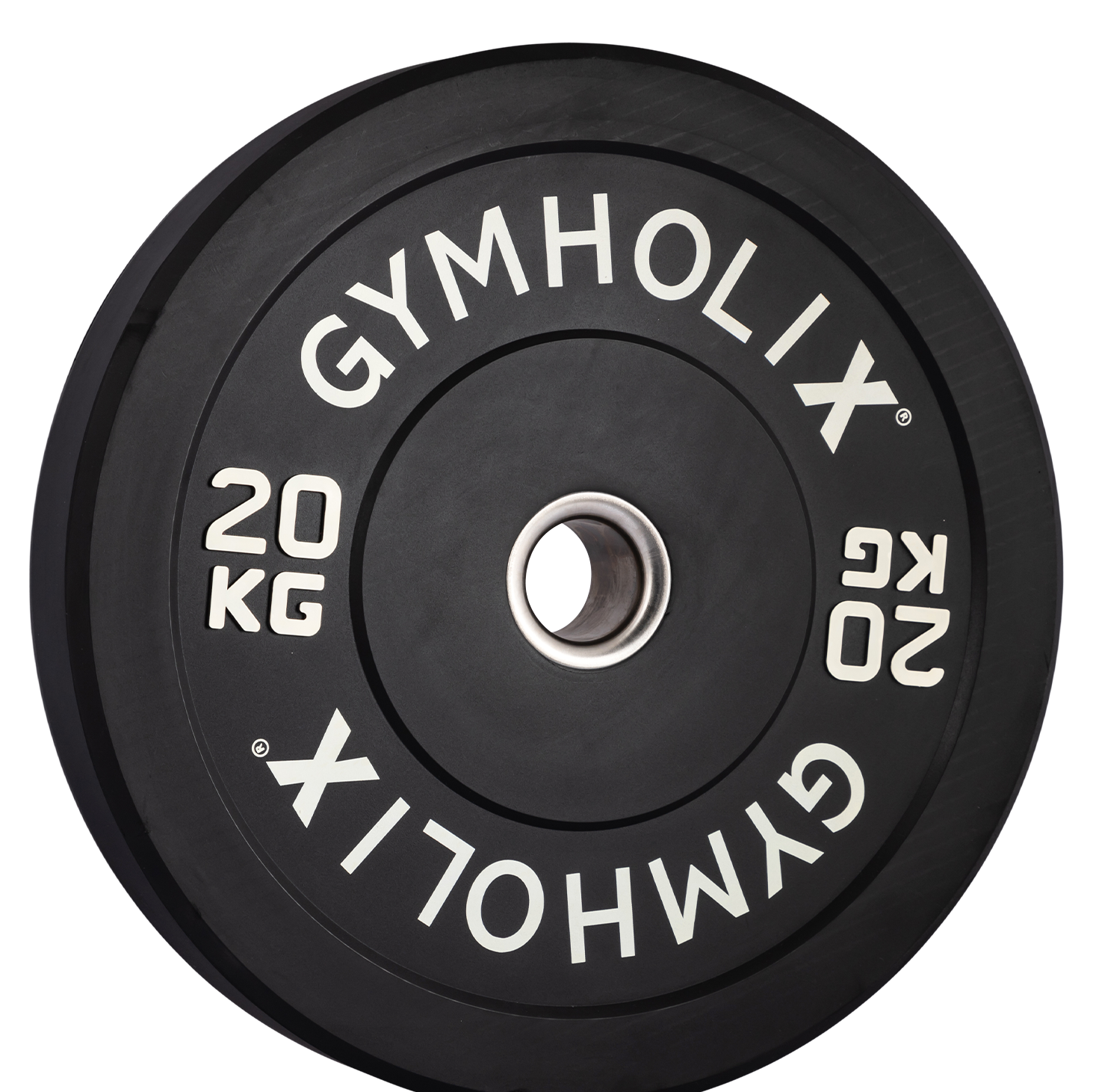 Gymholix EKO Bumper Plate (Kauçuk Ağırlık Plakası Flanş) 20 KG Plaka Çift