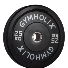 Gymholix EKO Bumper Plate (Kauçuk Ağırlık Plakası Flanş) 25 KG Plaka Çift