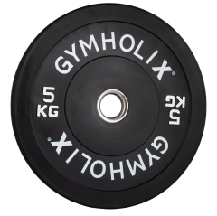 Gymholix EKO Bumper Plate (Kauçuk Ağırlık Plakası Flanş) 5 KG Plaka Çift