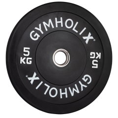 GYMHOLIX® EKO Bumper Plate | Kauçuk Olimpik Ağırlık Plakası 5 KG Plaka Çift