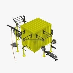 GYMHOLIX® FastBox STD Tactical Military | Portable Outdoor Container Gym (CGXF080)