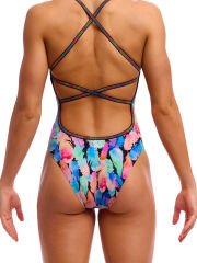 Funkita STP Tickle Torture Kadın Yüzme Mayosu - Çift Çapraz Sırt, Klor Dirençli, Ekolojik Tasarım