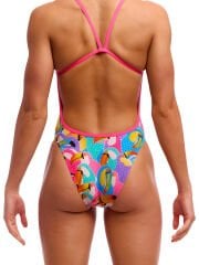 Funkita HL Tou By Tou Kadın Yüksek Bacak Kesimli Yüzücü Mayosu – Brezilya Kesim Arka ve İnce Askılı