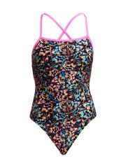 Funkita STP Copper Cluster Kadın Yüzme Mayosu - Çift Çapraz Sırt, Klor Dirençli, Ekolojik Tasarım