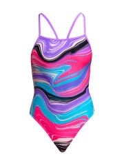 Funkita SST Sweetest Swirl Kadın Açık Sırt Yüzme Mayosu