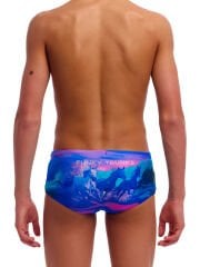 Funky Trunks Sidewinder Trunks Ride Time – Erkek Çocuk Slim Antrenman Mayosu