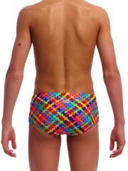 Funky Trunks Sidewinder Trunks Bread Basket– Erkek Çocuk Slim Kesim Yüzme Mayosu