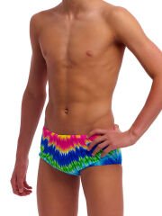 Funky Trunks Sidewinder Trunks Fly Time – Erkek Çocuk Slim Antrenman Mayosu