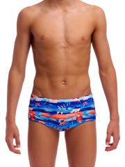 Funky Trunks Sidewinder Trunks Forever Fossil – Erkek Çocuk Slim Antrenman Mayosu