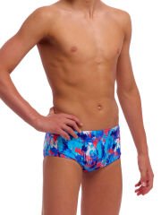 Funky Trunks Sidewinder Trunks Messy Messy Messy – Erkek Çocuk Slim Antrenman Mayosu