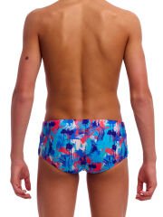 Funky Trunks Sidewinder Trunks Messy Messy Messy – Erkek Çocuk Slim Antrenman Mayosu