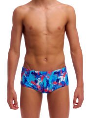 Funky Trunks Sidewinder Trunks Messy Messy Messy – Erkek Çocuk Slim Antrenman Mayosu