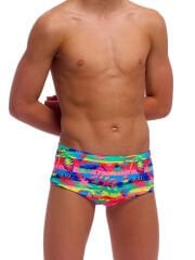 Funky Trunks Sidewinder Trunks Free Foliage – Erkek Çocuk Slim Antrenman Mayosu