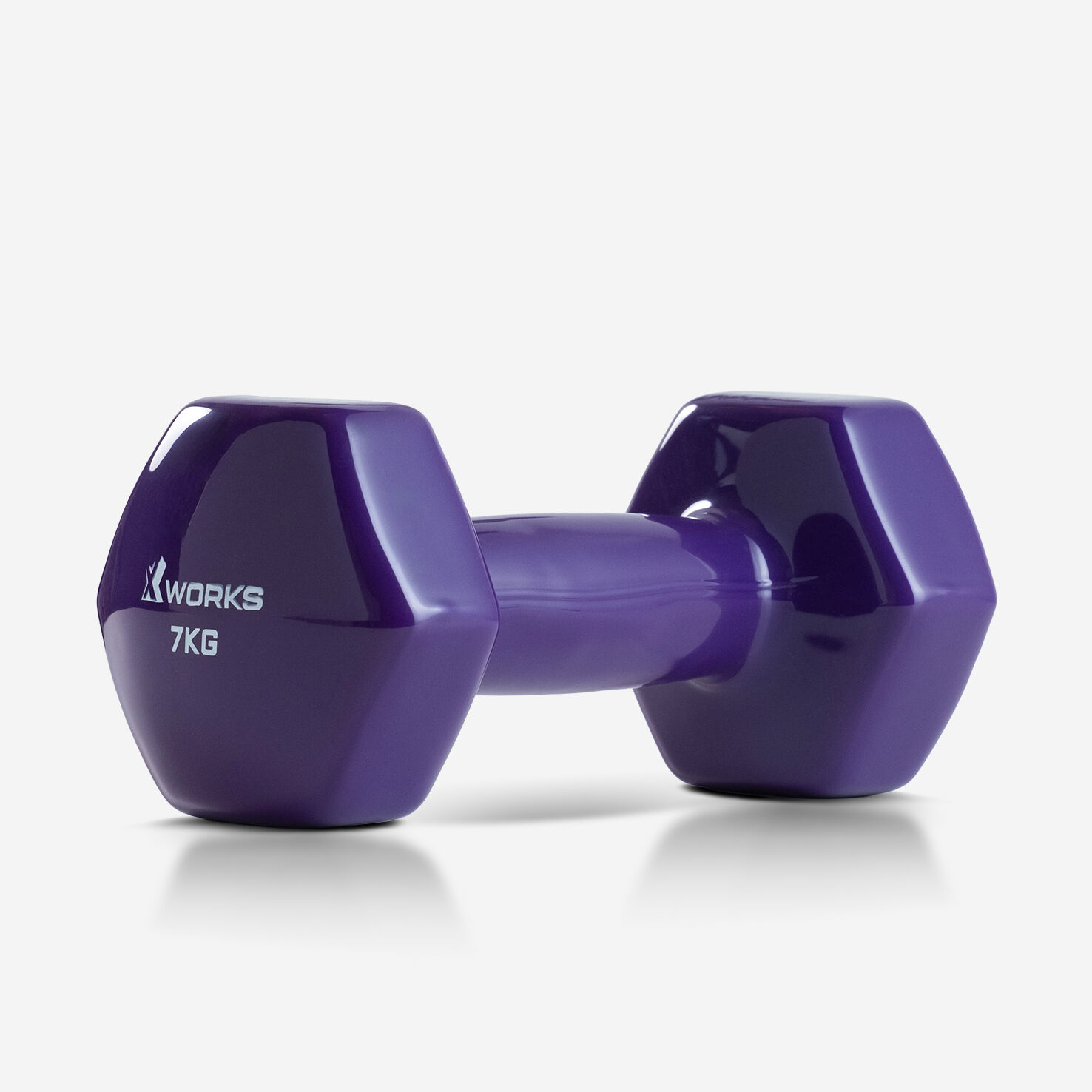 XWORKS Soft Grip Dumbbell – Kauçuk Kaplamalı Pilates Dambılı (Tek) (XW2500000) 7KG
