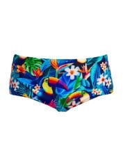 Funky Trunks Sidewinder Trunks Birdie Wordie – Erkek Çocuk Slim Kesim Yüzme Mayosu