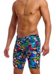 Funky Trunks Training Jammers Birdie Wordie – Erkek Diz Boyu Antrenman Mayosu