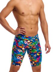 Funky Trunks Training Jammers Birdie Wordie – Erkek Diz Boyu Antrenman Mayosu