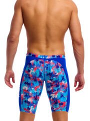 Funky Trunks Training Jammers Messy Messy Messy – Erkek Diz Boyu Antrenman Mayosu