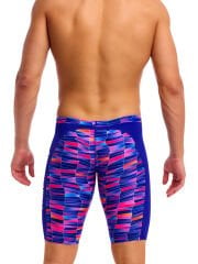 Funky Trunks Training Jammers Warped Waves– Erkek Diz Boyu Antrenman Mayosu