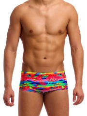 Funky Trunks Sidewinder Trunks Free Foliage - Klor Dirençli, Ekolojik Tasarım Erkek Antrenman Mayosu