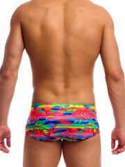 Funky Trunks Sidewinder Trunks Free Foliage - Klor Dirençli, Ekolojik Tasarım Erkek Antrenman Mayosu