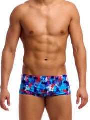 Funky Trunks Sidewinder Trunks Messy Messy Messy - Klor Dirençli, Ekolojik Tasarım Erkek Antrenman Mayosu