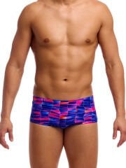 Funky Trunks Classic Trunks Warped Waves - Klor Dirençli, Ekolojik Tasarım Erkek Antrenman Mayosu