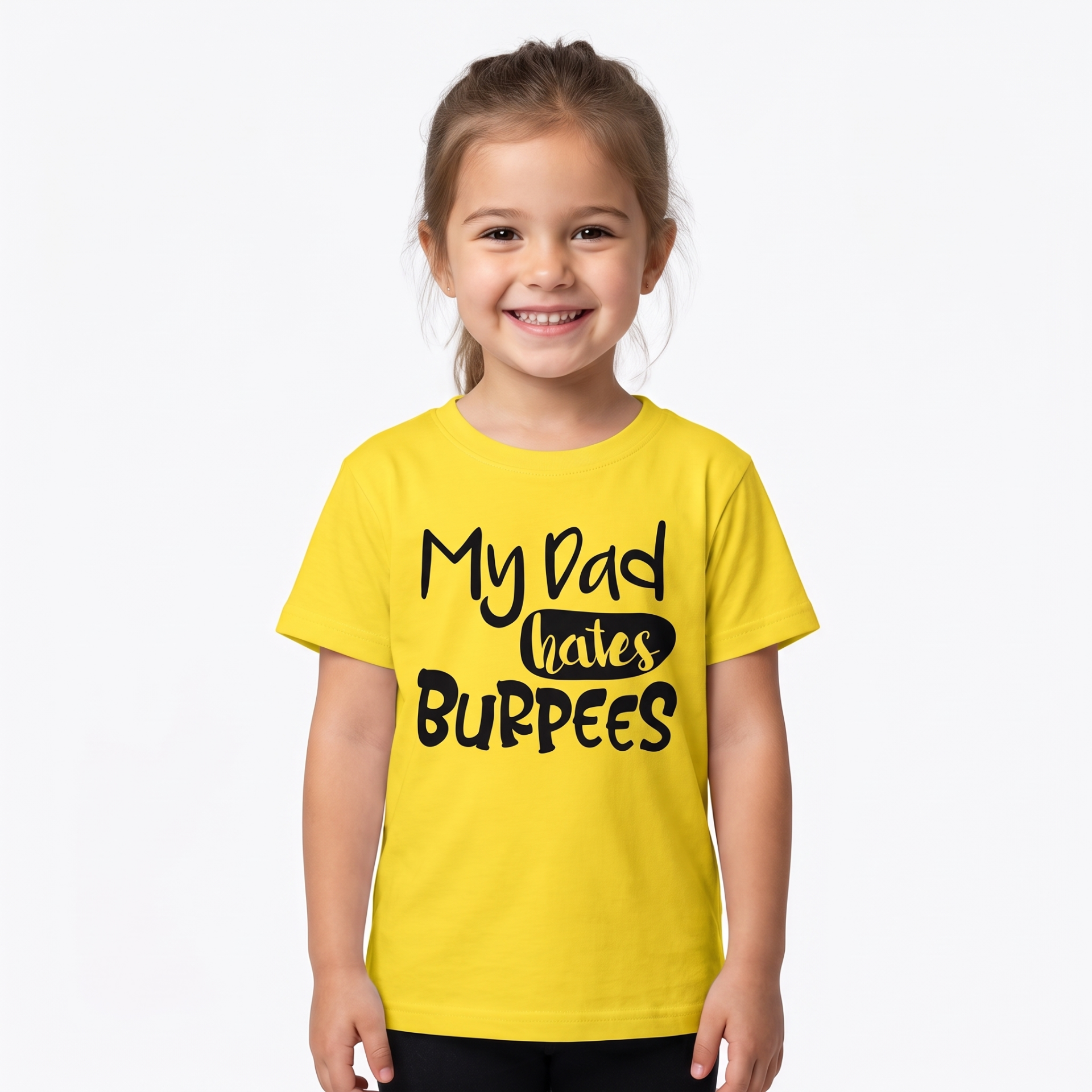 GYMHOLIX® My Dad Hates Burpees (Çocuk Tişört - Tshirt) (TGX2002)