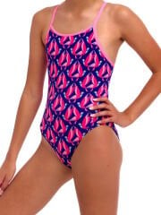 Funkita DB Ho Hum Kız Çocuk Antrenman Mayosu – Rahat Tasarım & C-Infinity Klor Dayanımlı
