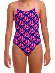Funkita DB Ho Hum Kız Çocuk Antrenman Mayosu – Rahat Tasarım & C-Infinity Klor Dayanımlı