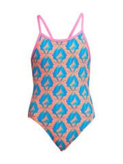 Funkita SS In A Flap Kız Çocuk Antrenman Mayosu – İnce Askılı Yüzücü Mayosu | Renkli ve Konforlu Tasarım