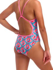 Funkita SS Hummy Bunny Kız Çocuk Antrenman Mayosu – İnce Askılı Yüzücü Mayosu | Renkli ve Konforlu Tasarım