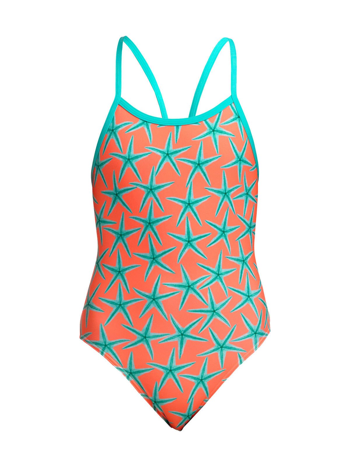 Funkita SS Stars Below Kız Çocuk Antrenman Mayosu – İnce Askılı Yüzücü Mayosu | Renkli ve Konforlu Tasarım