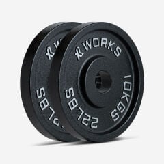 XWORKS Demir Döküm Plaka – Olympic Weight Plates (Çift) (XW3500000) 10KG