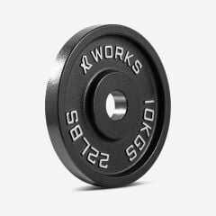 XWORKS Demir Döküm Plaka – Olympic Weight Plates (Çift) (XW3500000) 10KG