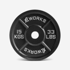 XWORKS Demir Döküm Plaka – Olympic Weight Plates (Çift) (XW3500000) 15KG