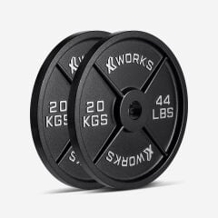 XWORKS Demir Döküm Plaka – Olympic Weight Plates (Çift) (XW3500000) 20KG