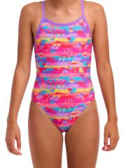 Funkita SS  Leave In Kız Çocuk Antrenman Mayosu – İnce Askılı Yüzücü Mayosu | Renkli ve Konforlu Tasarım