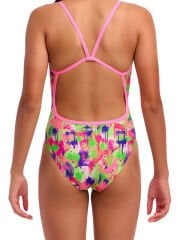 Funkita SS Splat Spot Kız Çocuk Antrenman Mayosu – İnce Askılı Yüzücü Mayosu | Renkli ve Konforlu Tasarım