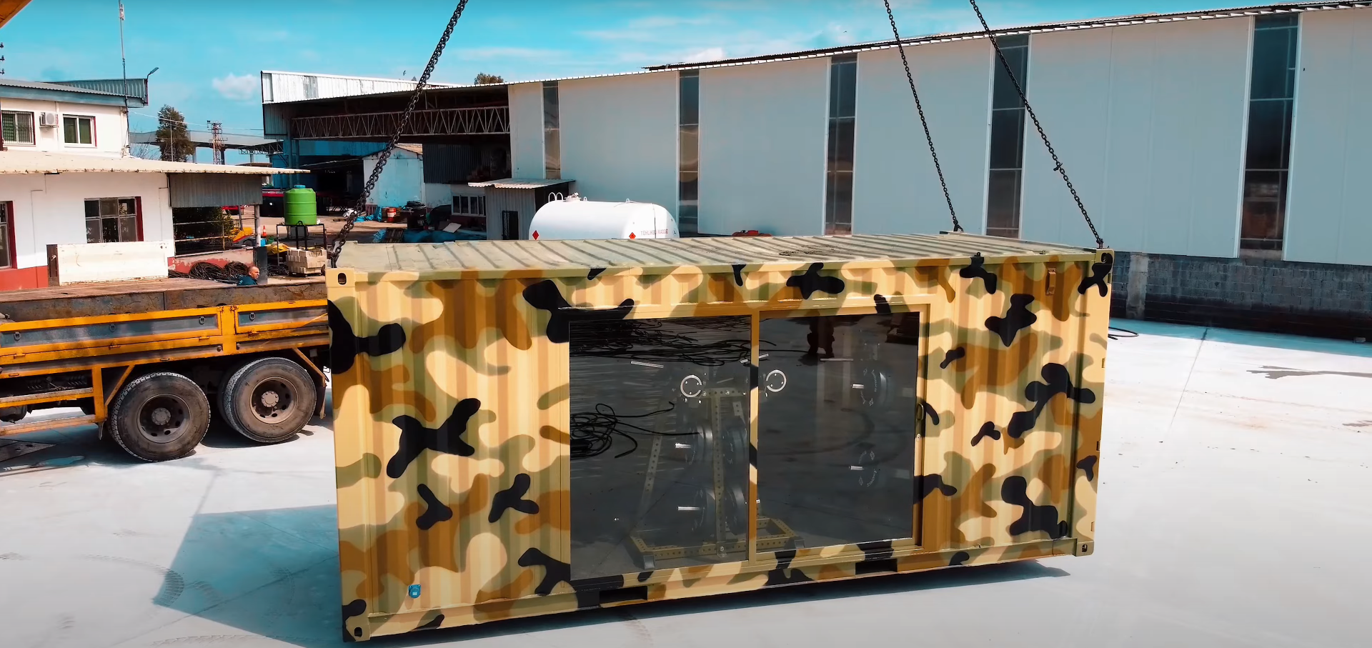 XWORKS POWER Container GEN1 - Modüler Spor Konteyneri (CXX2035) X5 Module (CXX5035) - ASKERİ YEŞİL (RAL6003)