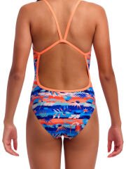 Funkita SS Forever Fossil Kız Çocuk Antrenman Mayosu – İnce Askılı Yüzücü Mayosu | Renkli ve Konforlu Tasarım